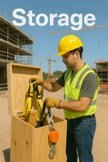 How Should Fall Protection Equipment Be Stored?